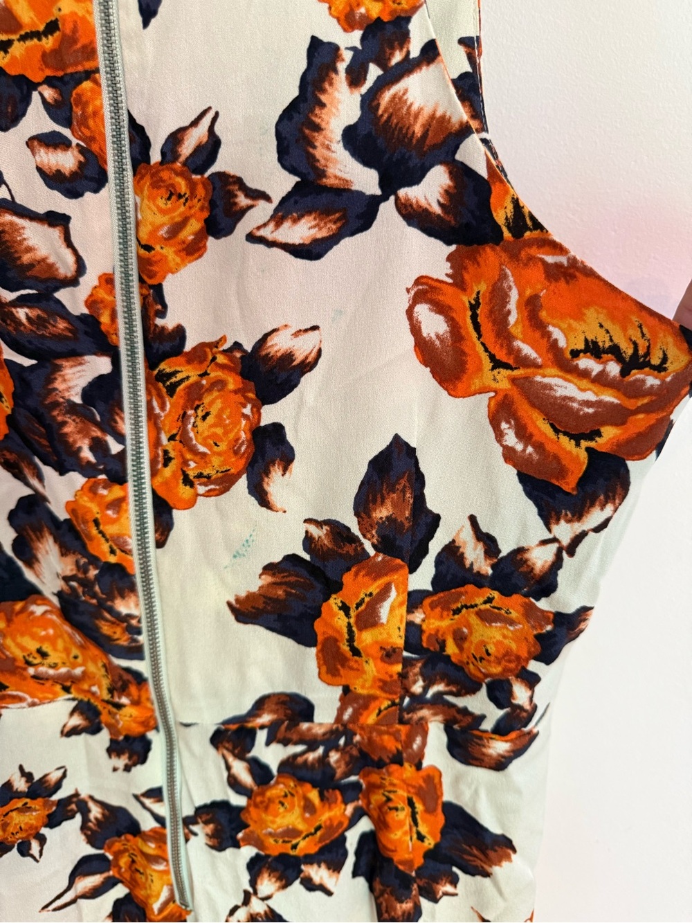 Suno Floral Tank Dress with Mid-riff Cutout - Picture 13 of 13
